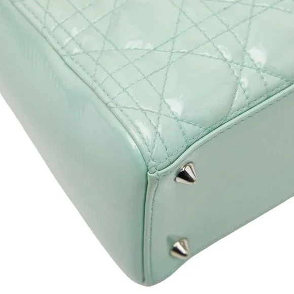 Dior Cannage 2-Way Shoulder Bag Mint Green - Picture 4 of 10